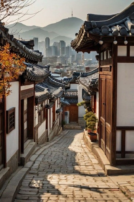 北村韩屋村秋日小巷