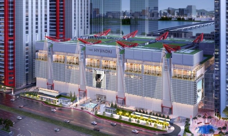 The Hyundai 外观鸟瞰